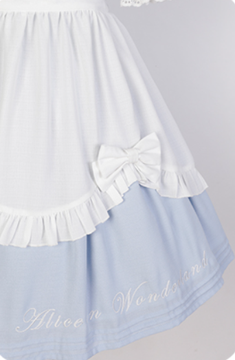Letters from Unknown Star - Sweet Alice - Short Sleeves Maid Lolita OP