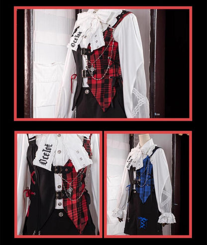 OCELOT - Kalila - Punk Lolita Dress Set Plaid Shorts Set