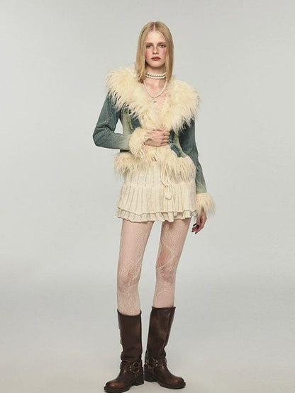 Retro damaged denim jacket【s0000004124】