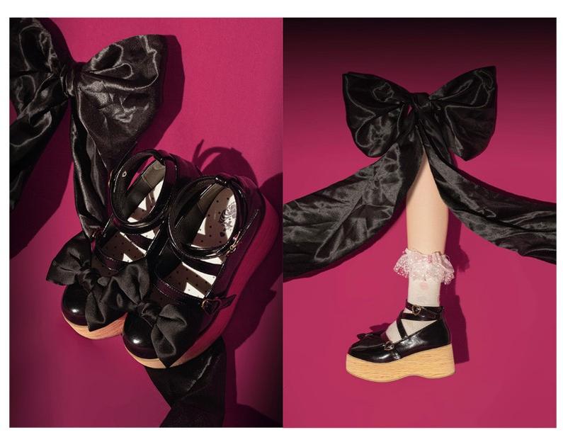 MODO - Multicolors Sweet Lolita Bow Platform Shoes