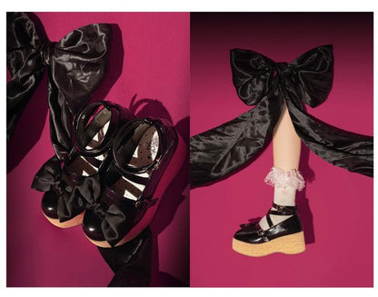 MODO - Multicolors Sweet Lolita Bow Platform Shoes