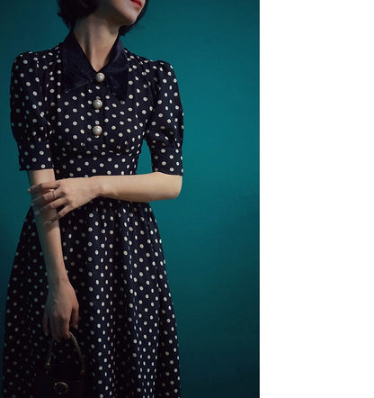 retro polka dot dress