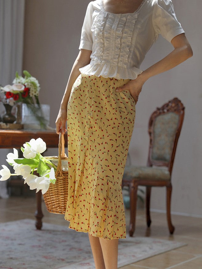 Countess Floral Vintage Skirt