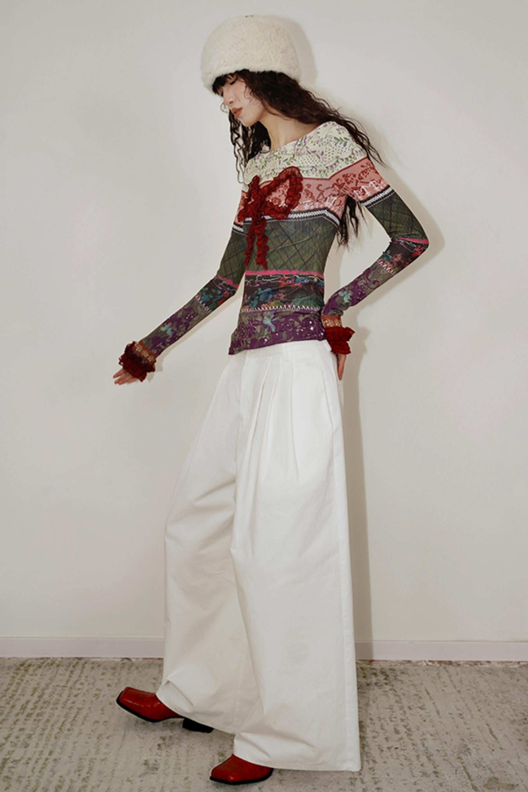 Retro Christmas Bow Collage Tee