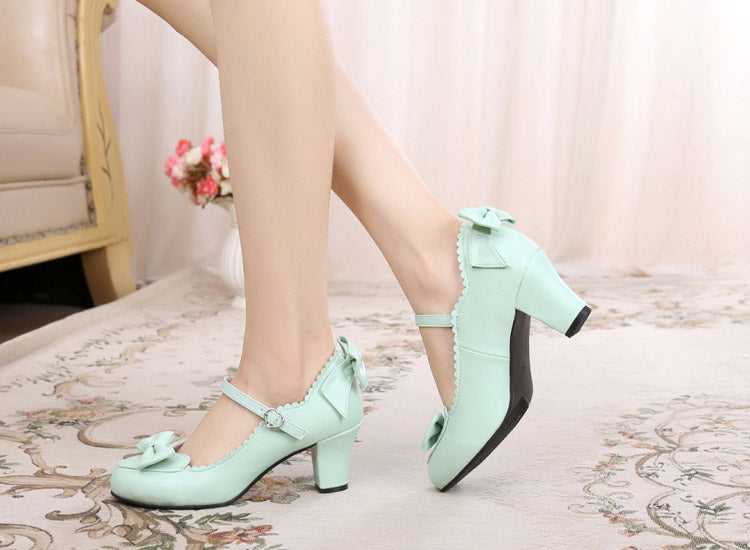 Sosic - Kawaii Lolita Round Toe Shoes