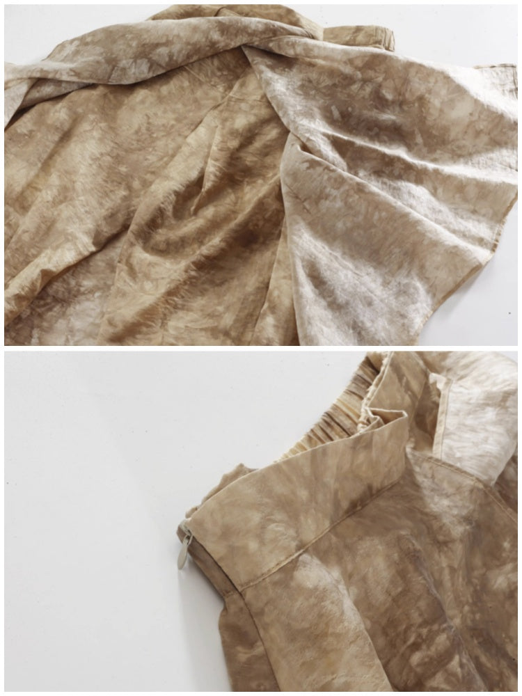 Jacquard Retro Chinese Style Loose Shirt & Pants Skirt Set Up【s0000002978】