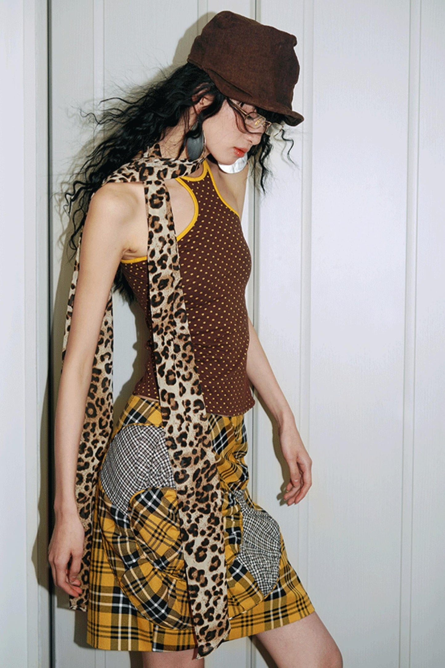 Vintage Dual-Sided Color Knit Tank Top