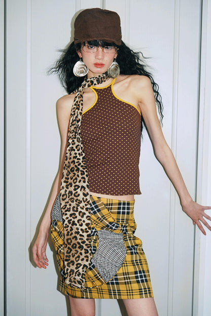 Twisted Retro Crop Skirt