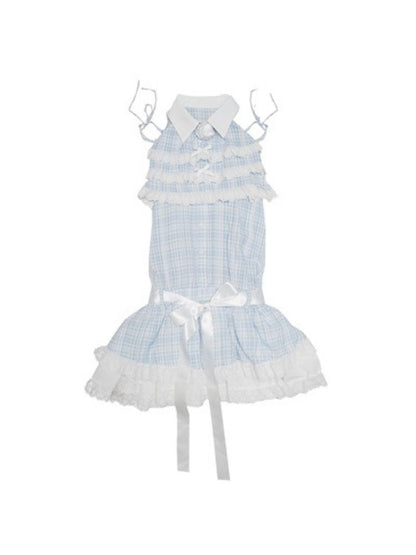 Jacquard Lace Low Waist Sleeveless Dress【s0000002898】