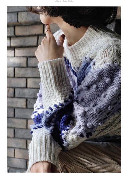 crochet knit sweater