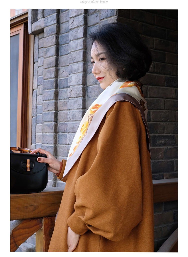 Western lady classical wool coat