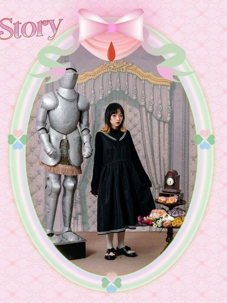 Sailor suit style dress【s0000003605】