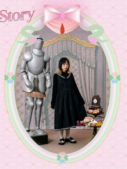 Sailor suit style dress【s0000003605】