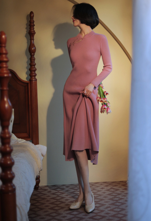 Chinese Knit One Piece for Court Ladies (A Line Type)