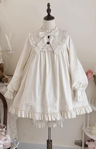 Uncle's Workshop - Lullaby - Cotton Lolita OP Dress Kawaii Lolita Bloomers