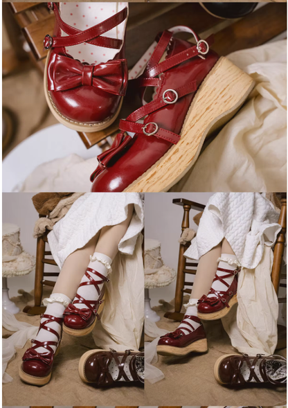 MODO - Sweet Lolita Round-Toe Platform Shoes