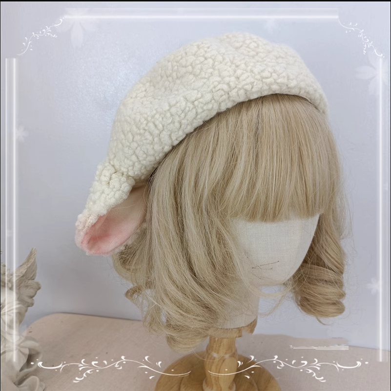 Cocoa Jam - Upgrade 3D Sheep Ear Lolita Beret