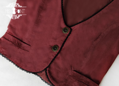 Miss Point - Ode to Joy - Elegant Lolita Winter Velvet Vest Customized