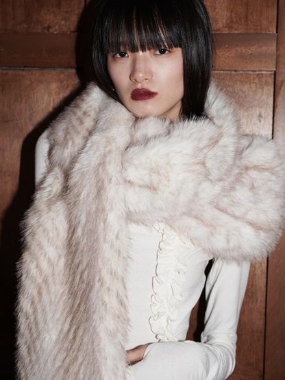 Winter Warmth Plush Fur Scarf