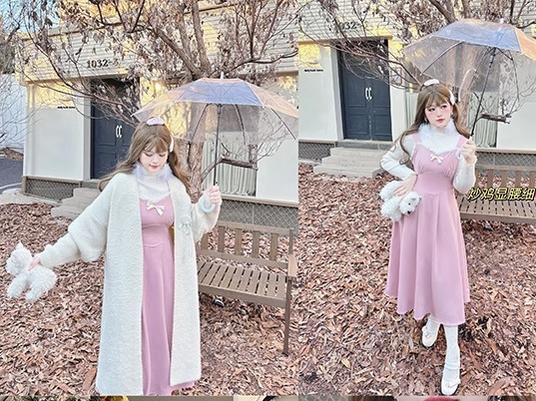 Yingtang - Sweet Lolita Coat Plus Size Lolita Dress Set