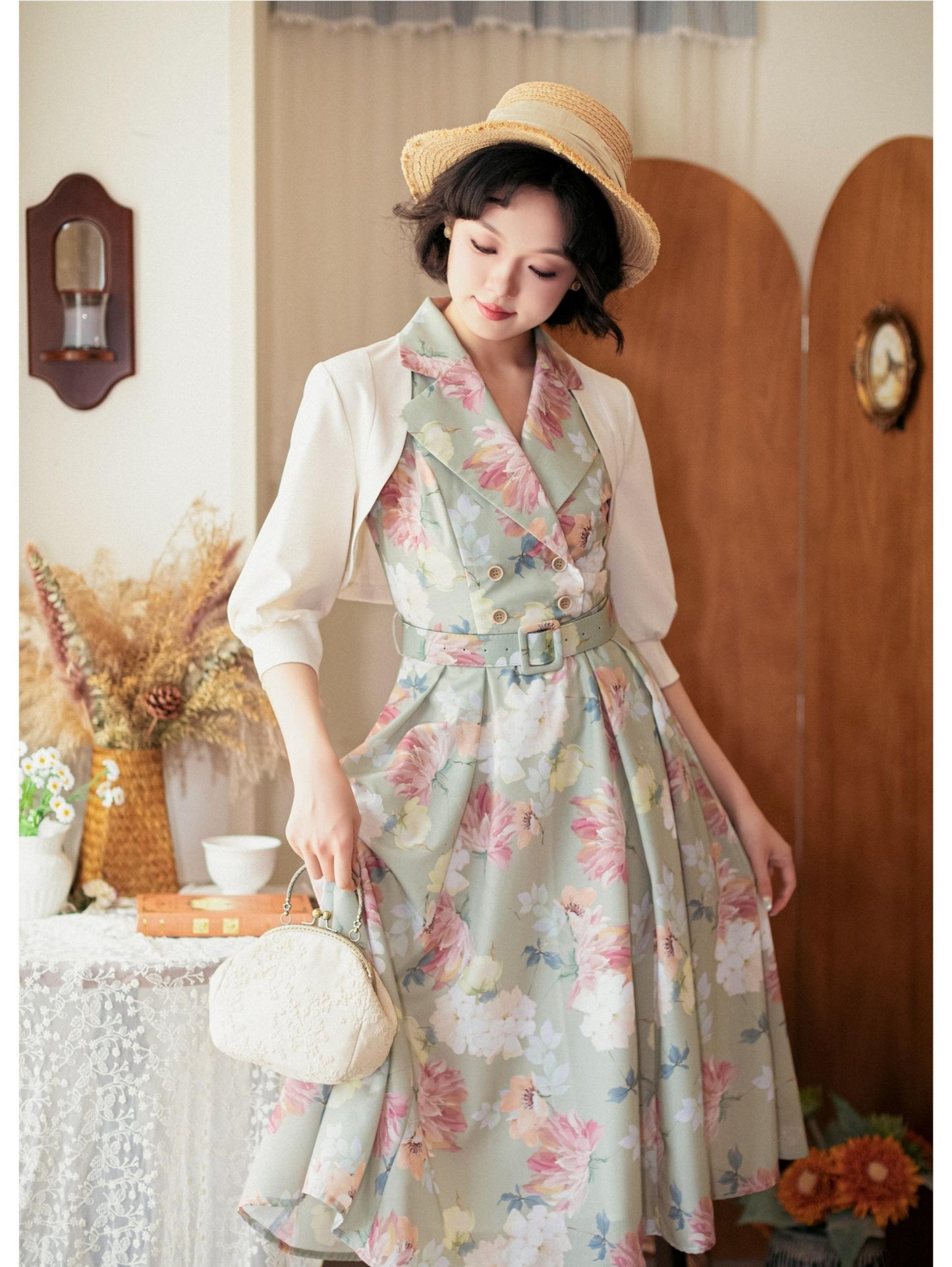 Forest Wardrobe - Afternoon Forest - Vintage Lolita Halter-neck JSK Dress in French Style