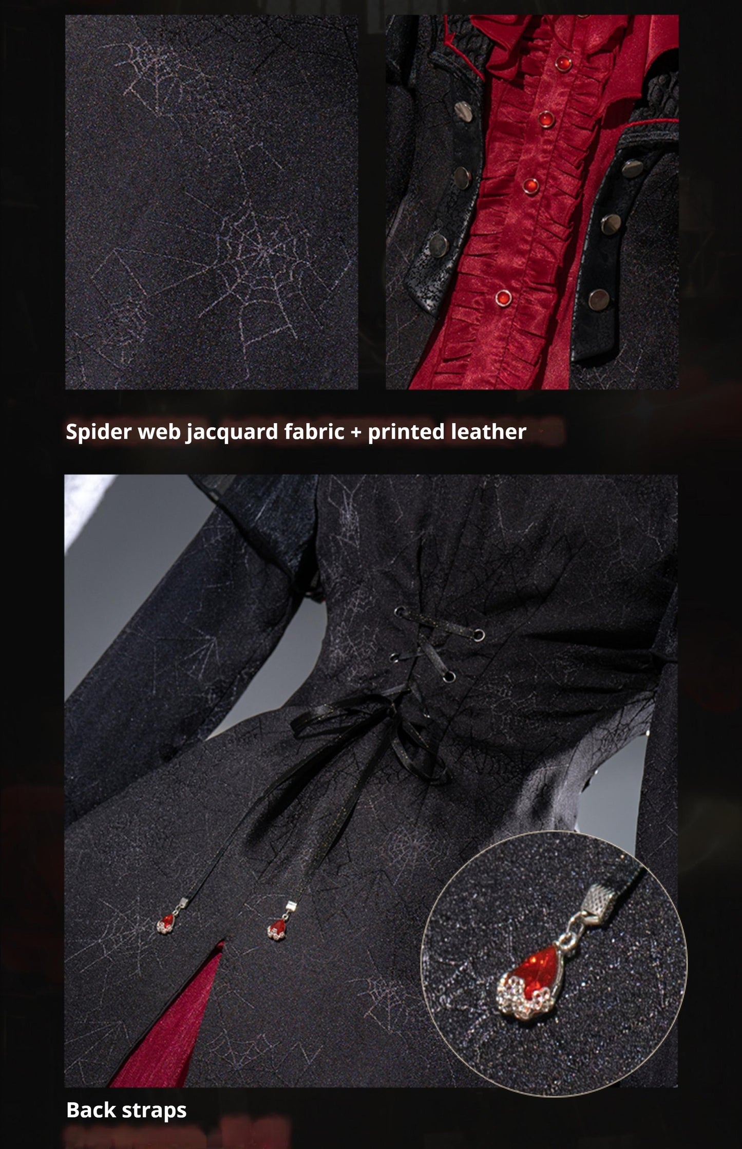 Forest Fluorescent Carps - Rose Countess - Ouji Lolita Pants Suit Prince Coat Elegant Shirt Trailing