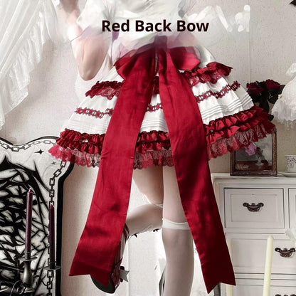 Uncle's Workshop - Stacked - Lolita Accessory Set Hairband Bow Trailing Brooch Choker