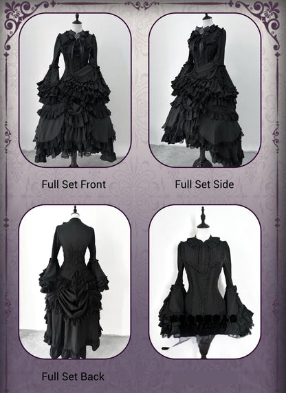 The Original Witch - Phoenix - Gothic Lolita Skirt & Shirt & Jabot For Halloween Festival
