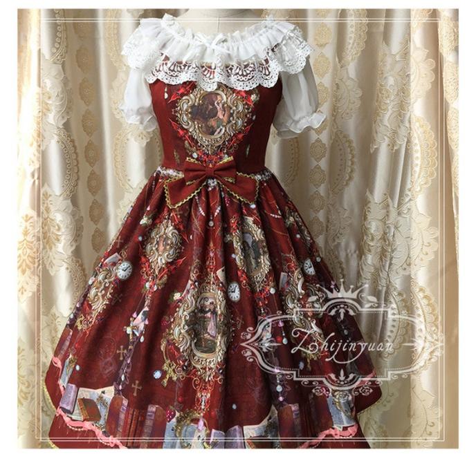 ZhiJinYuan - Elegant Lolita Shirt Open Shoulder Blouse