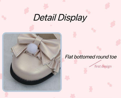 Fairy Godmothe - Preppy Style Flat Shoes Mid Heel Round Toe Lolita Shoes