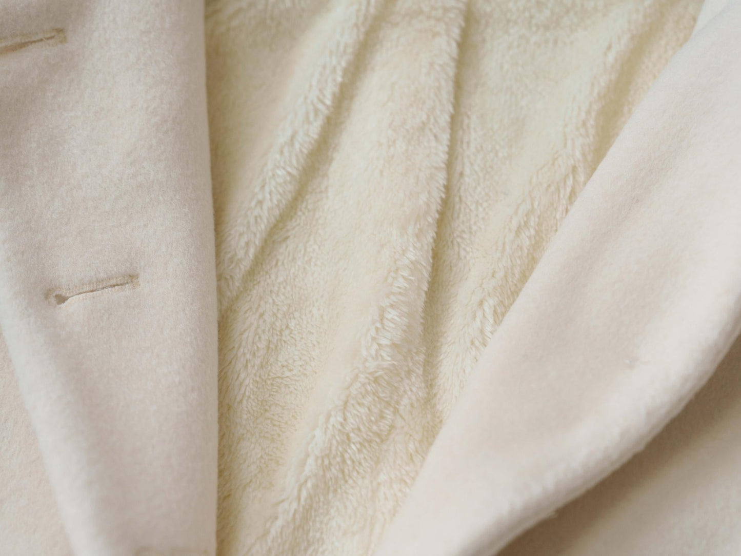 Dream Magic Box - Milk Puff - Winter Fleece-lined Sweet Lolita Coat, Detachable Collar