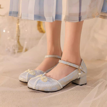 Yana - Huaiyu Yana - Chinese Style Han Lolita Shoes Lolita Chunky Heel Shoes