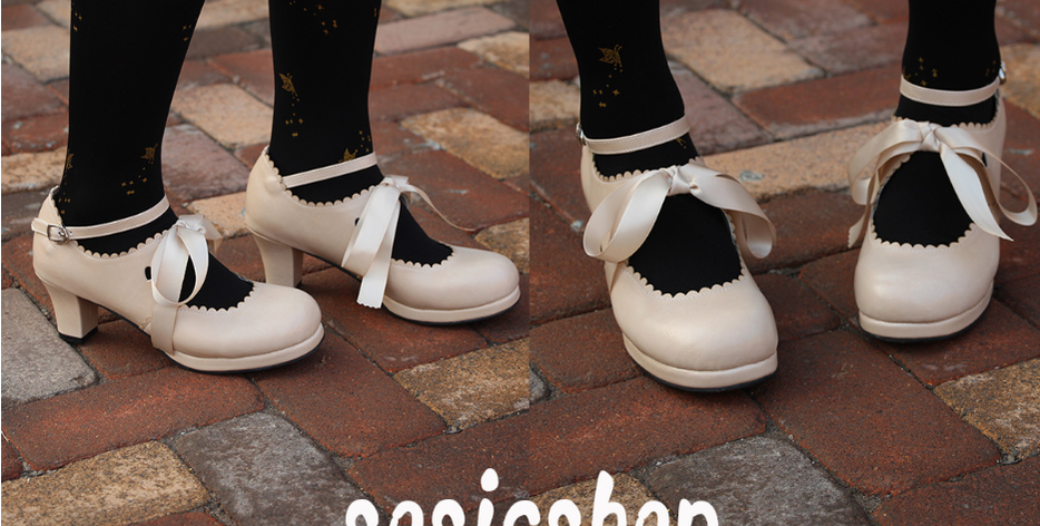 Sosic - Qing Mengnuo - Elegant Lolita Satin High Heel Handmade Shoes