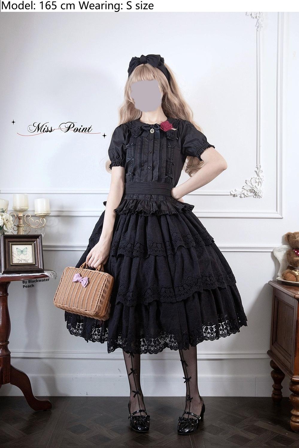 Miss Point - Forest Waltz - Classic Lolita Tiered Skirt Multi-layer Embroidered SK