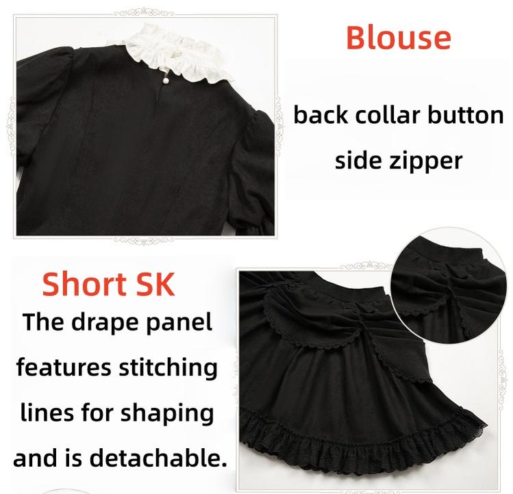 With PUJI - Fog City Time Difference - Classic Lolita SK & Blouse Suit