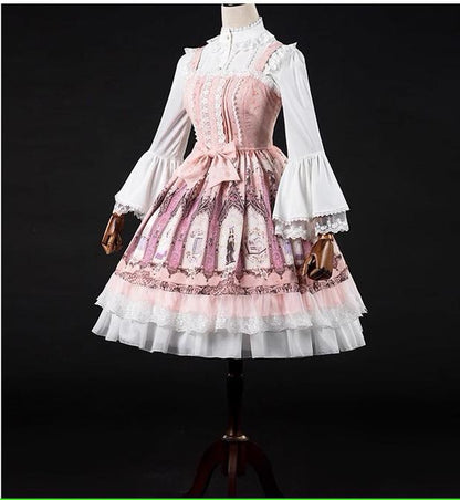 Manyiluo - Elegant Lolita A-type Adjustable Fishbone Pannier