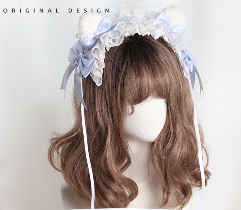 Their Past Decorations - Sweet Lolita Cat Ear Hairband