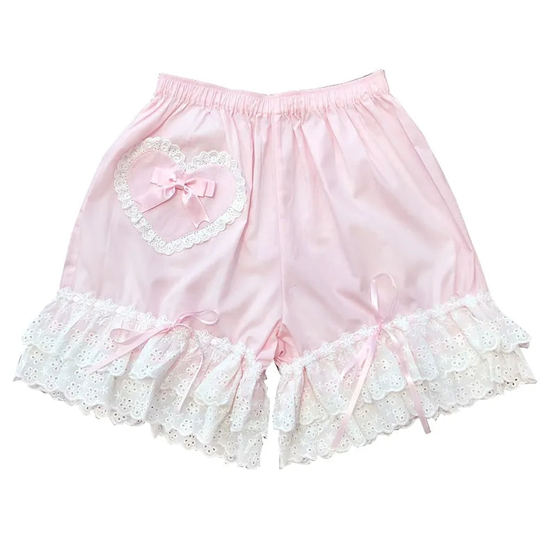 Candy Sweet - Cotton Lolita Bloomers Lace Home Shorts