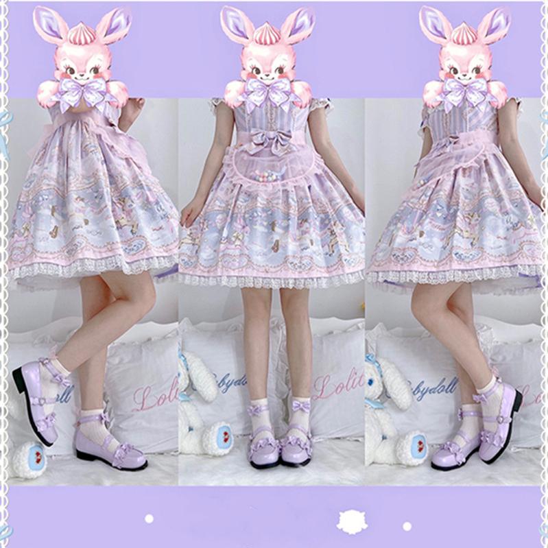 Sheep Puff - Mei Lulu - Lolita Japanese Lace Single Shoes