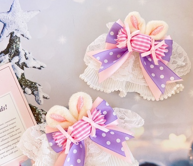 Sweetheart Endless - Sweet Lolita Cuffs Handmade Multicolor Rabbit Ears