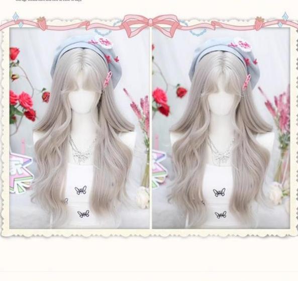 Dalao Home - Moon Sinking - Elegant Lolita Wigs Long Curly Griege Wigs