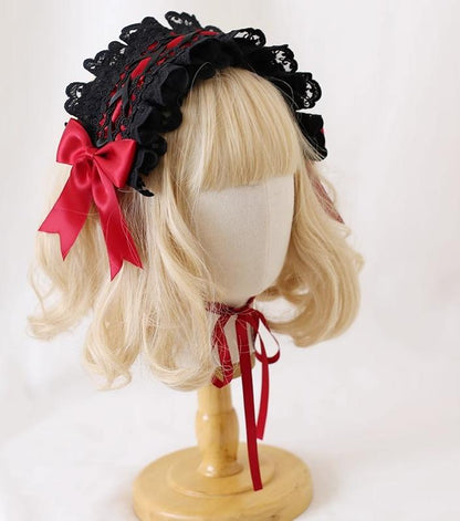 Xiaogui - Gothic Lolita Headband Cat Ear Hairpin