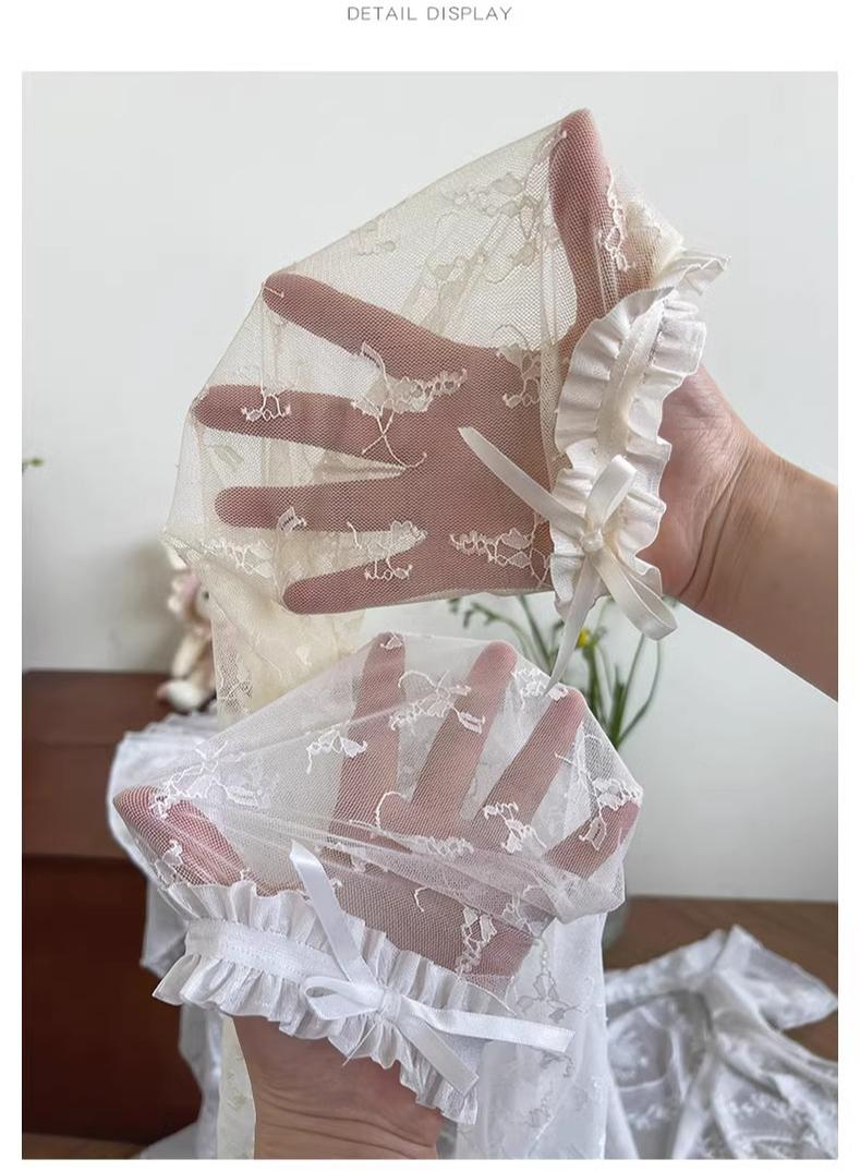 WAGUIR - Rose Story - Sweet Lolita Socks Thigh High Thin Lace Stockings