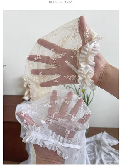 WAGUIR - Rose Story - Sweet Lolita Socks Thigh High Thin Lace Stockings