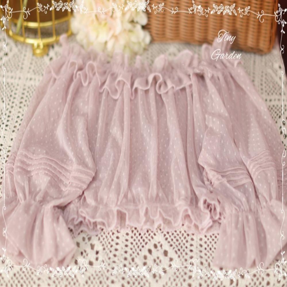 Tiny Garden - Sweet Dots Retro Lolita Summer Blouse