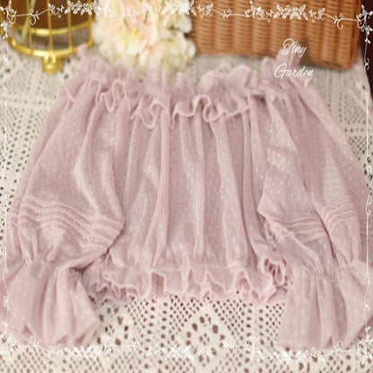 Tiny Garden - Sweet Dots Retro Lolita Summer Blouse