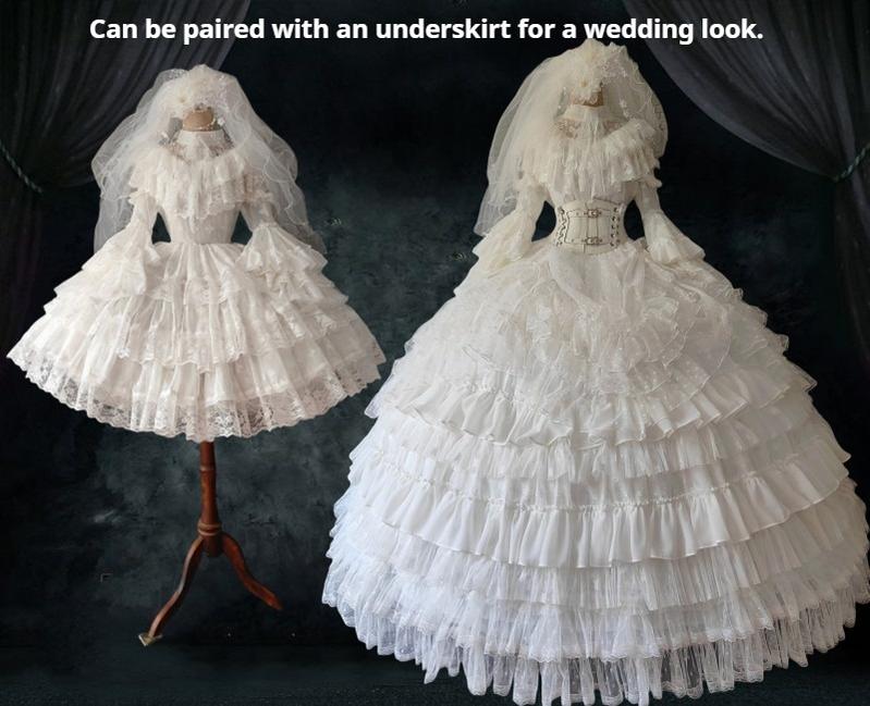 Teddy Bear - Halloween Gothic Wedding Lolita OP Dress