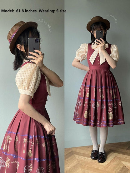 Miss Point - Antique Key - Elegant Lolita JSK Retro Lolita Dress