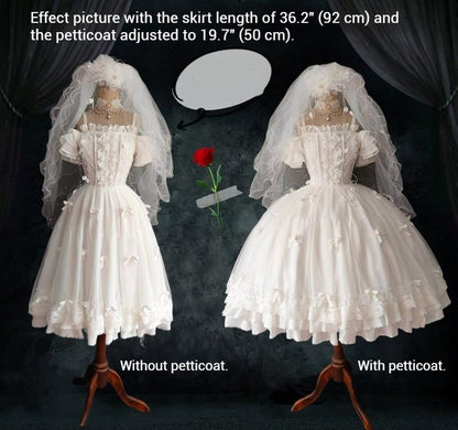 Teddy Bear - 27.6 (70 CM) Adjustable Wedding Lolita Petticoat"