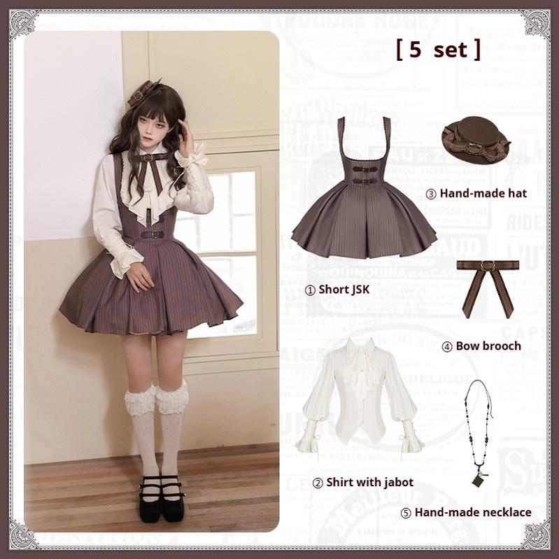 With PUJI - Ouji Lolita Shirt Bust-supporting JSK Dress